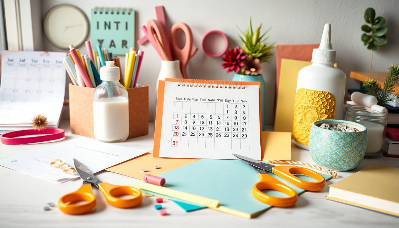 Matériel de base pour un calendrier fait maison facile