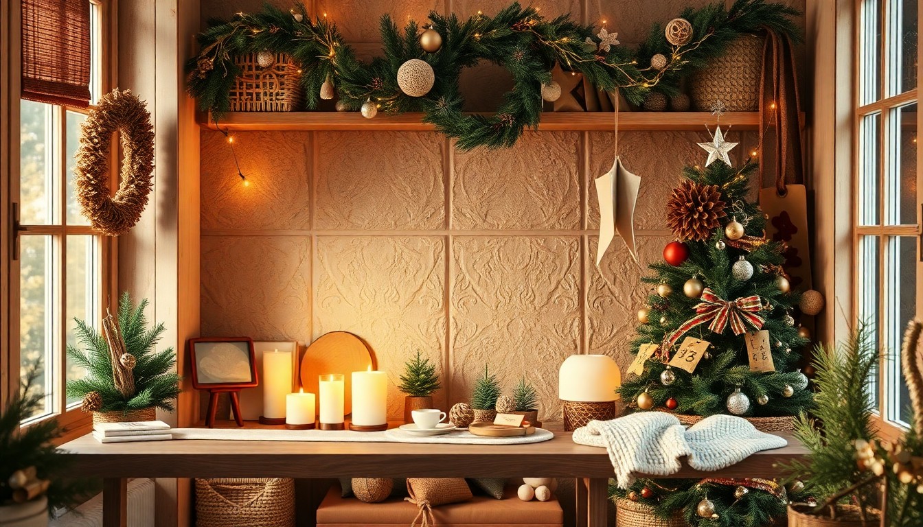Tendances déco noël 2025  le règne du fait maison et de léco-responsable