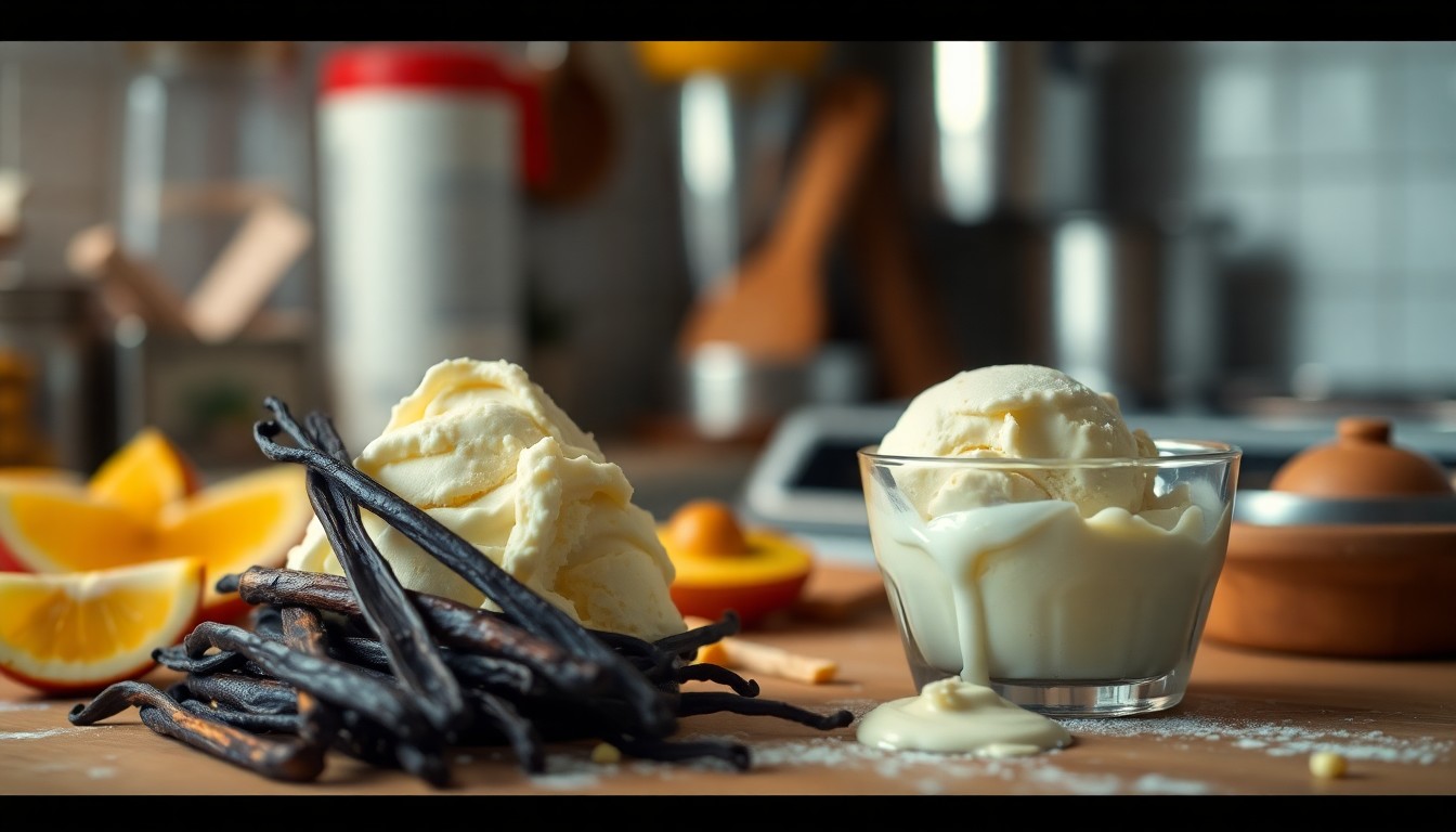 Recette détaillée  glace à la vanille maison