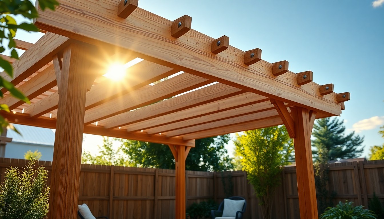 Pourquoi choisir une pergola en bois à faire soimême 