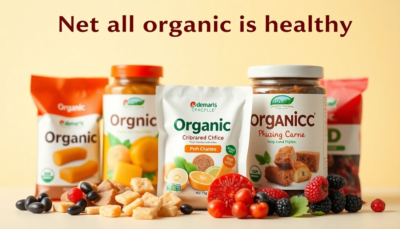 Produits bio sucrés  pas plus diététiques