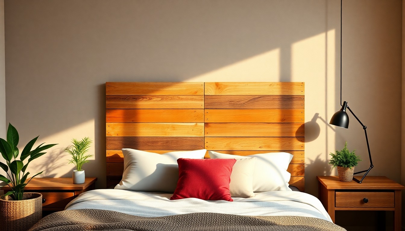 Idée n1  la tête de lit en palettes, éco et stylée